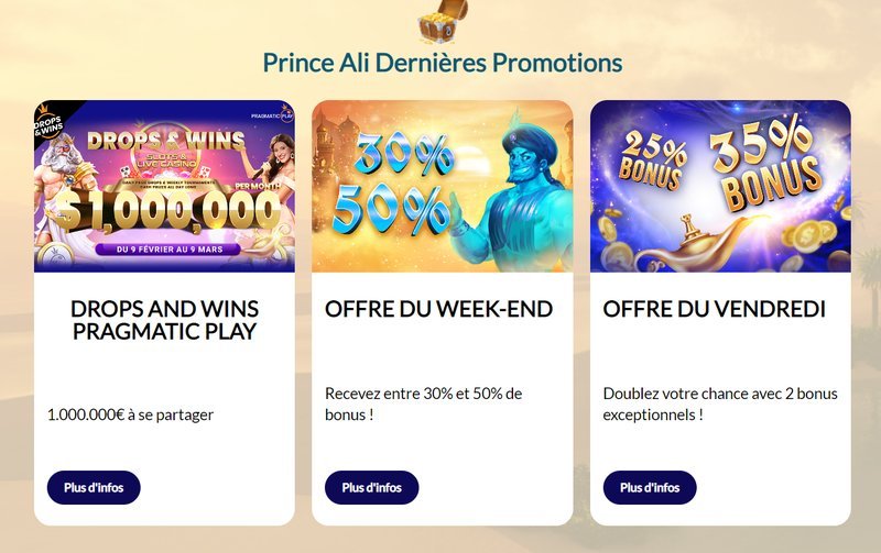 Présentation de prince ali casino en ligne